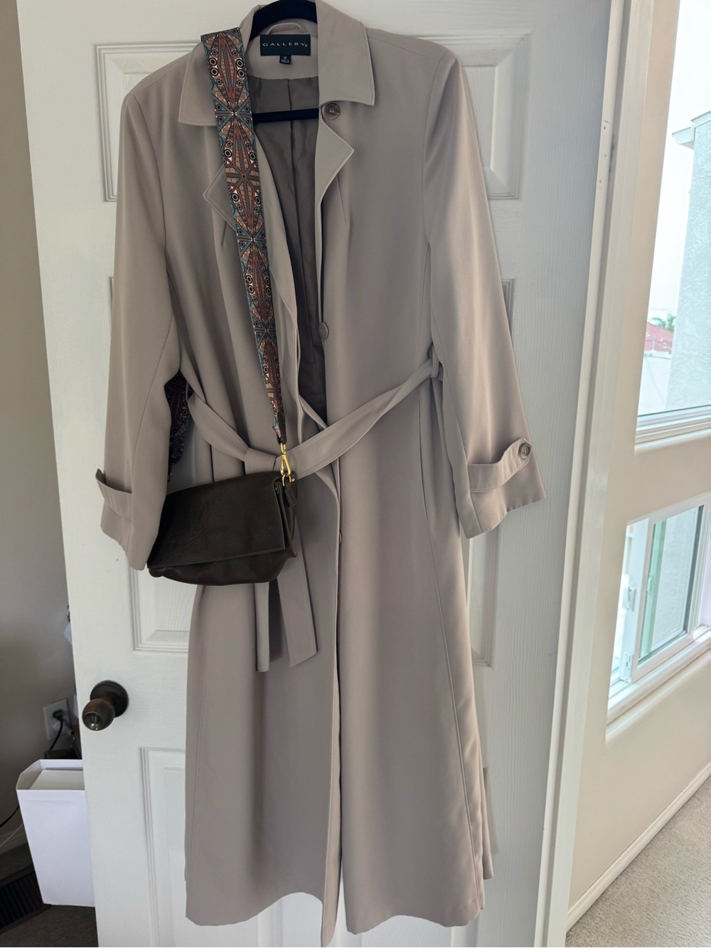 Gallery Taupe Trench Coat - Picture 7 of 12